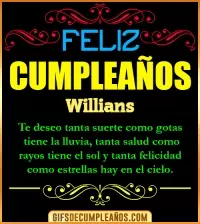 GIF Frases de Cumpleaños Willians
